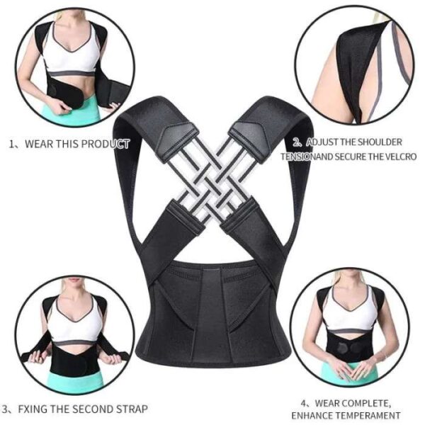 back straightener adjustable posture belt – pain relief