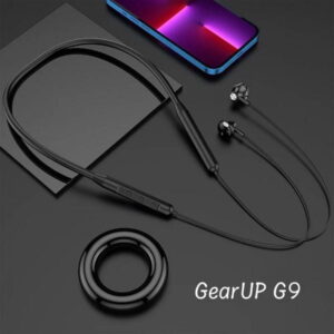 gearup g9 bluetooth neckband – magnetic metal earphone with hd microphone in bangladesh