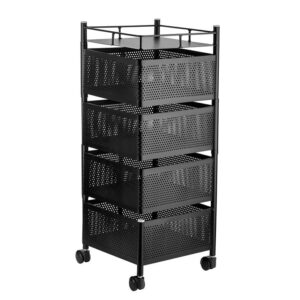 4 layer square shape kitchen rack