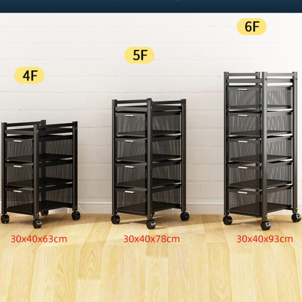 5 layer square shape kitchen rack